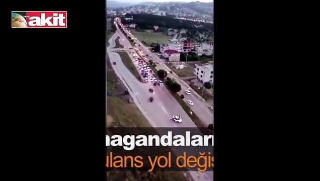 Yolda drift skandalı! Ambulans bunu yapmak zorunda kaldı