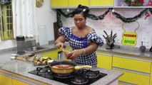 (Christmas Recipe 2) Veggie Jollof Rice, Fried Chicken & Fruit Bowl