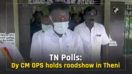 Tamil Nadu Polls: OPS holds roadshow in Theni