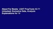 About For Books  LSAT PrepTests 62-71 Unlocked: Exclusive Data, Analysis  Explanations for 10