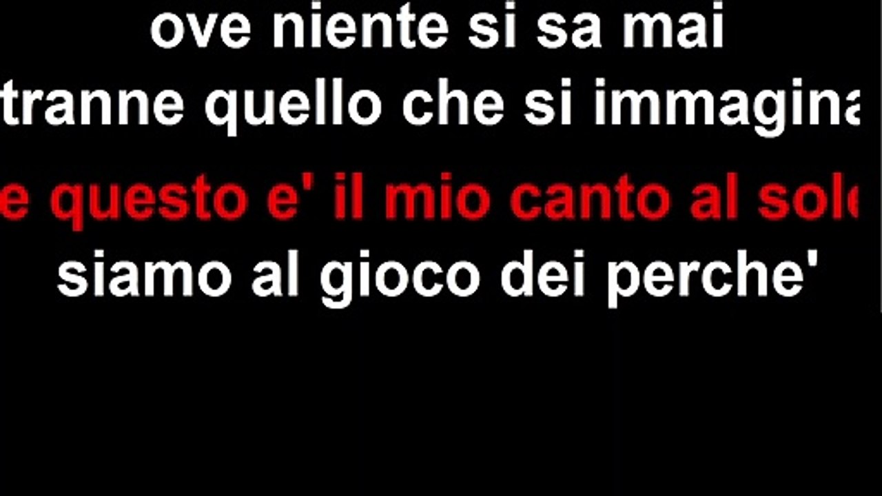 Canto al sole - Karaoke Albano