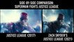 Zack Snyder vs Joss Whedon | Justice League 2017 vs 2021 Comparison: Superman Fights Justice League