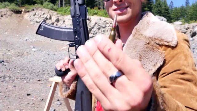 I PHONES VS AK 74 BULLET -how many Iphones survive ?