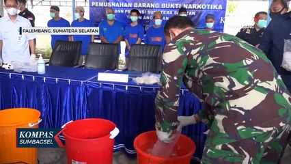 Sabu Dari Tersangka Mantan Anggota DPRD Pidie Dimusnahkan