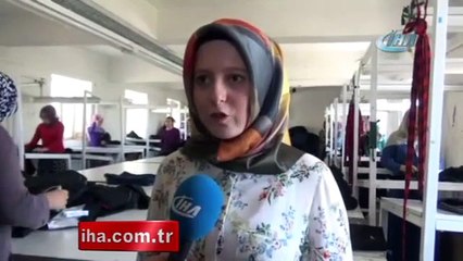 Kadınlar atıl durumdaki köy okulunu fabrikaya çevirdiler