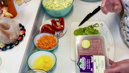 Овощная запеканка с фаршем в духовке