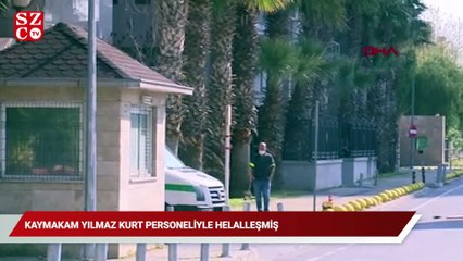 Kaymakam Yılmaz Kurt, personeliyle helalleşmiş