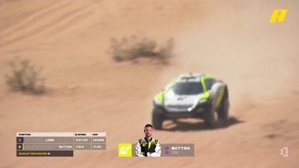 جنسن باتون يستخرج أقصى قدرات سيارته الكهربائية في إكستريم إي العلا