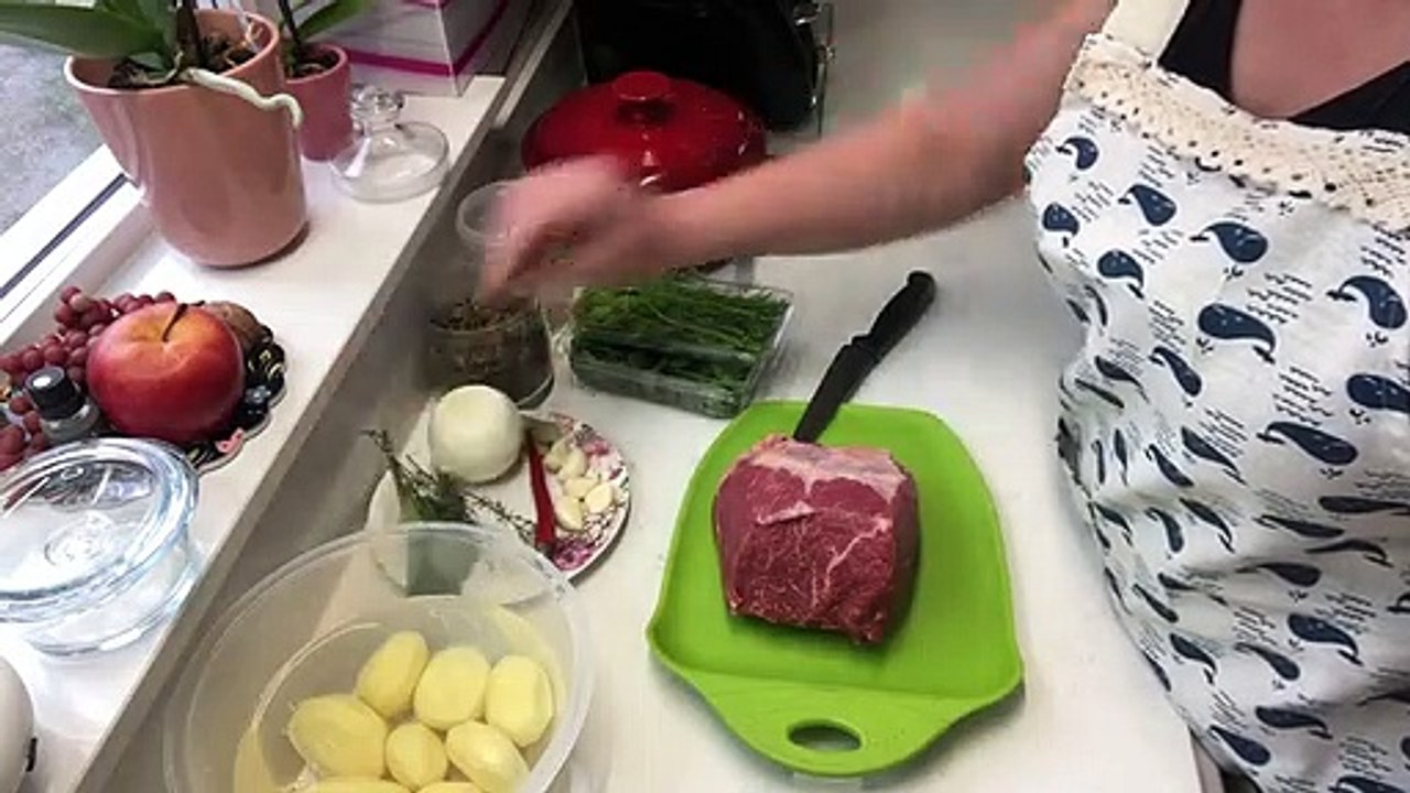 Лывжа из говядины традиционный осетинский суп
