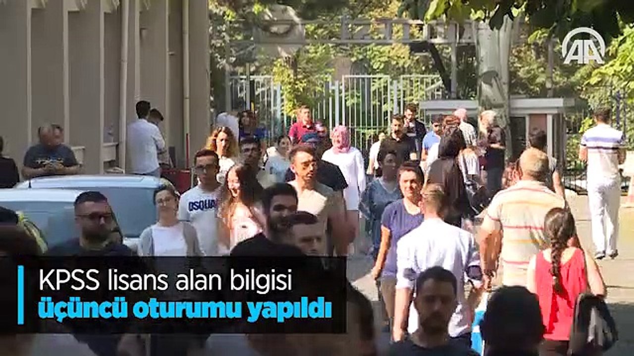 KPSS lisans alan bilgisi üçüncü oturumu yapıldı