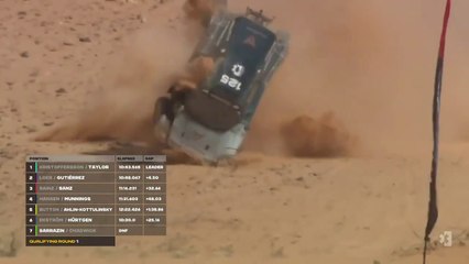 Extreme E AlUla2021 Qualifying 1 Hurtgen Big Crash Rolls