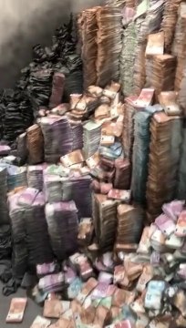 Cette salle est remplie de milliers de kg de faux billets