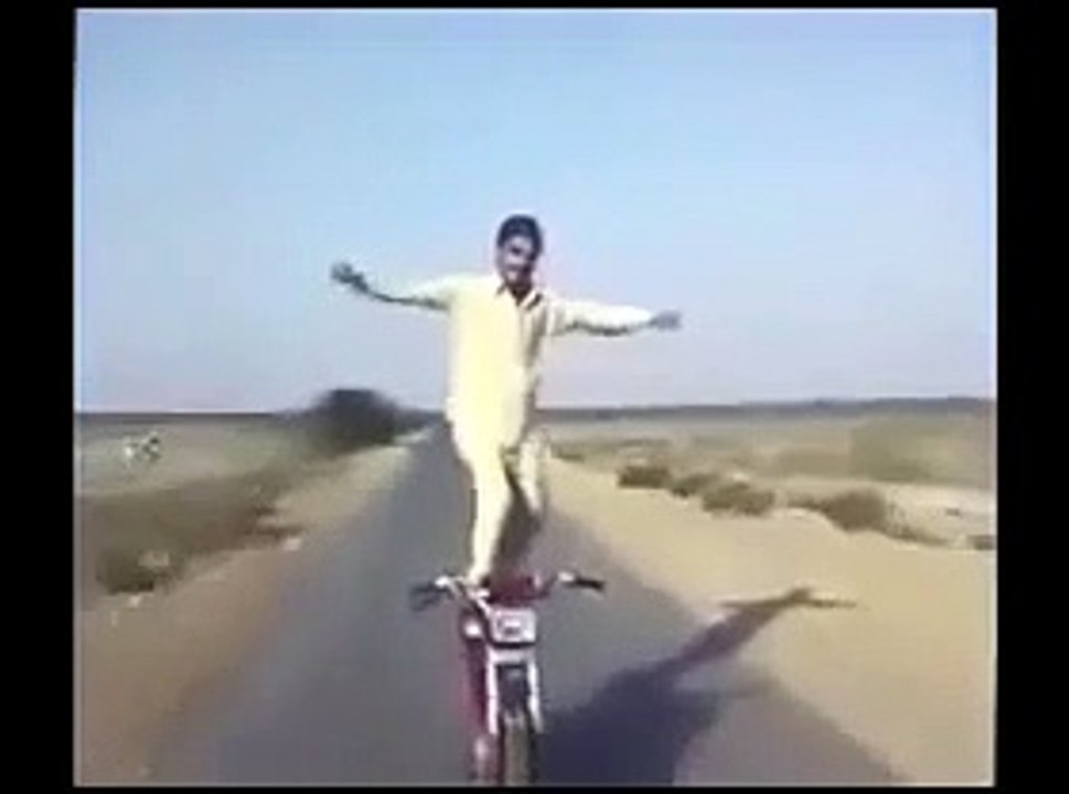 Funny Videos 2016 Best Motorcycle Wheeling Accident Videos With Pakistani Boy