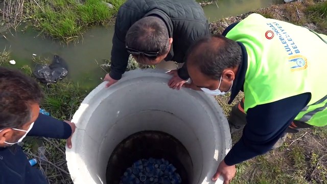 Şaşırtan Olay... Kanalizasyon Hattına Yüzlerce Bozulmuş Ayran Attılar