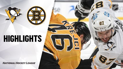 Penguins @ Bruins 4/3/2021 | NHL Highlights