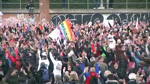 Protesto contra restrições na Alemanha