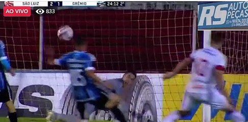gremio 2x2 sao luiz 2 tempo gauchao 2021
