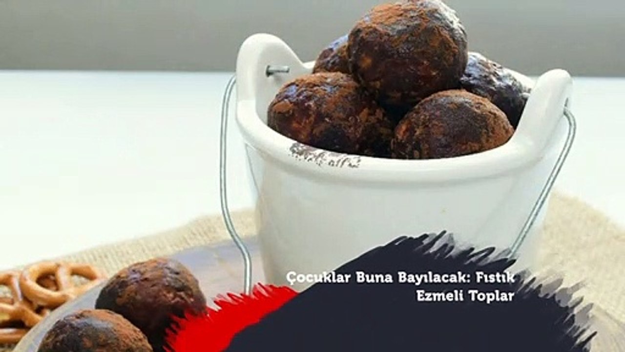 Çocuklar buna bayılacak: Fıstık Ezmeli Toplar