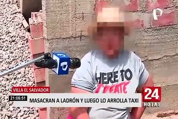 ¡Cansados de la delincuencia! Vecinos masacran a ladrón en Villa el Salvador