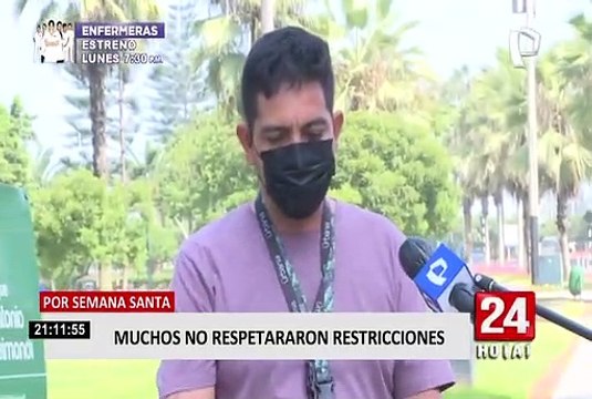 Ciudadanos burlaron las medidas restrictivas por Semana Santa en Miraflores y Chorrillos