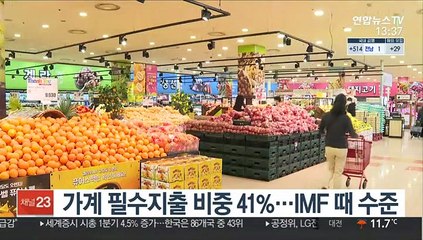 Télécharger la video: 가계 필수지출 비중 41%, 'IMF 때 수준'