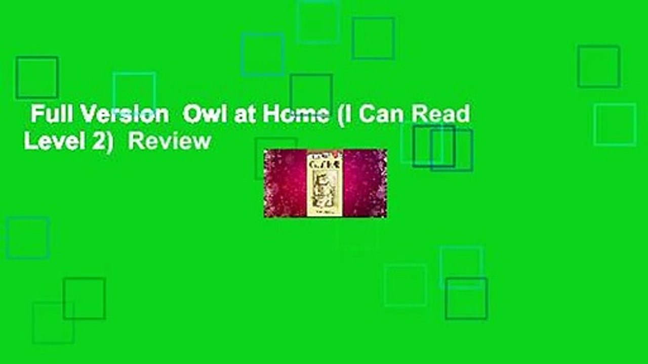 Full Version Owl at Home (I Can Read Level 2) Review video Dailymotion
