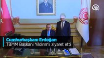 Başkan Erdoğan TBMM Başkanı Yıldırım'ı ziyaret etti