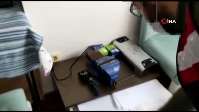 Jandarma'dan sahte nüfus cüzdanı ve ehliyet düzenleyen şahsa operasyon