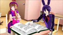 MMD x FNAF - Balloon Girl wants Bonnie to teach her how to twerk
