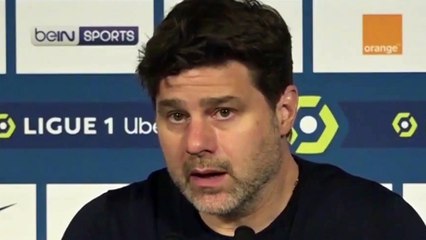 Football - Ligue 1 - Mauricio Pochettino en conférence de presse après PSG 0-1 LOSC