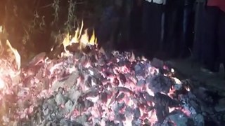 Villagers walk on burning coals to keep a 150-year-old tradition alive