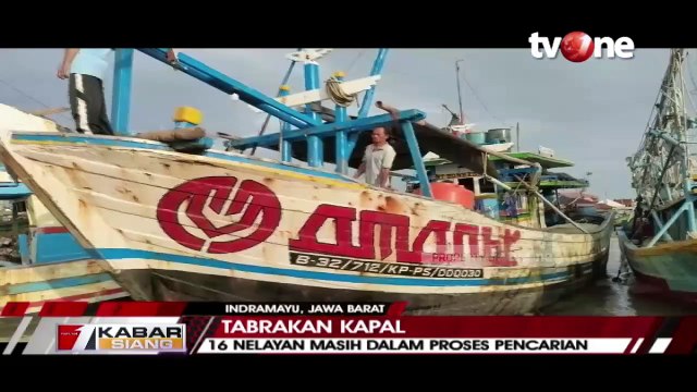 Tabrakan 2 Kapal di Perairan Indramayu, 15 ABK Hilang