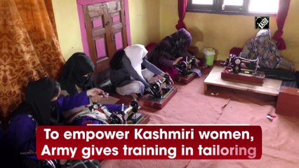 To empower Kashmiri women, Army gives training in tailoring