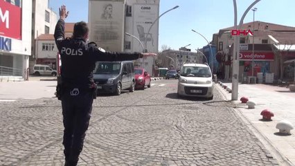 Karaman'da kısıtlamada sokaklar boş kaldı