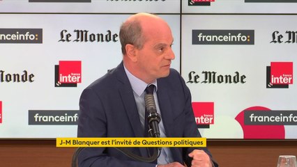 Jean-Michel Blanquer : "De manière contre-intuitive, les élèves français ont moins décroché en 2020 qu'en 2019", en raison du "volontarisme de la part de tous"