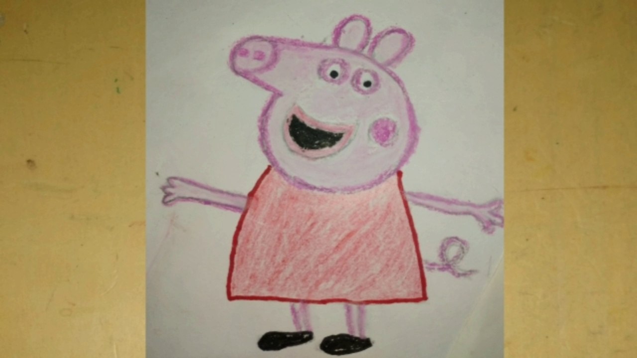 How to draw Peppa pig