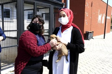 Gençlerden sevimli dostlara anlamlı ziyaret