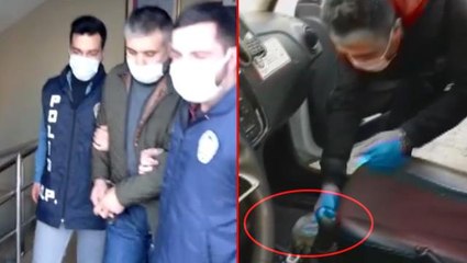 Download Video: Bu nasıl taksici? Polisin durdurduğu araçtan yüklü miktarda sentetik uyuşturucu çıktı