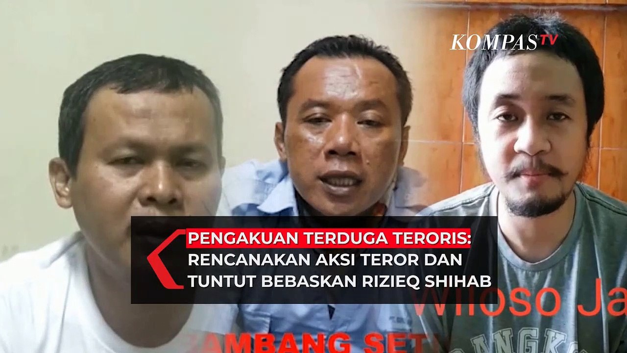 Pengakuan 4 Terduga Teroris: Ingin Serang di SPBU hingga Tuntut Pembebasan Rizieq Shihab