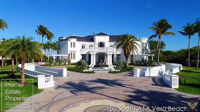 Worth $37,000,000 2150 South A1A VERO BEACH Side LUXURY MANSION FLORIDA