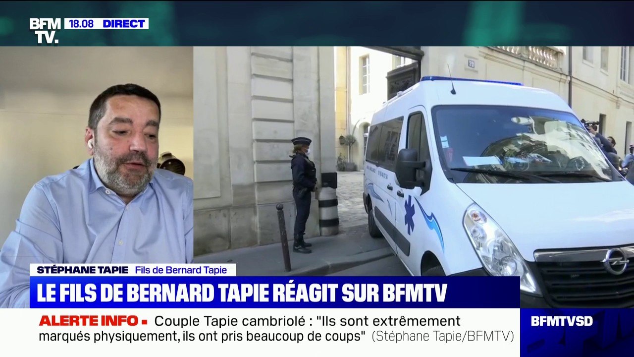Stéphane Tapie: Bernard Tapie et son épouse ont vécu "un cauchemar" lors du cambriolage survenue la nuit dernière à leur domicile