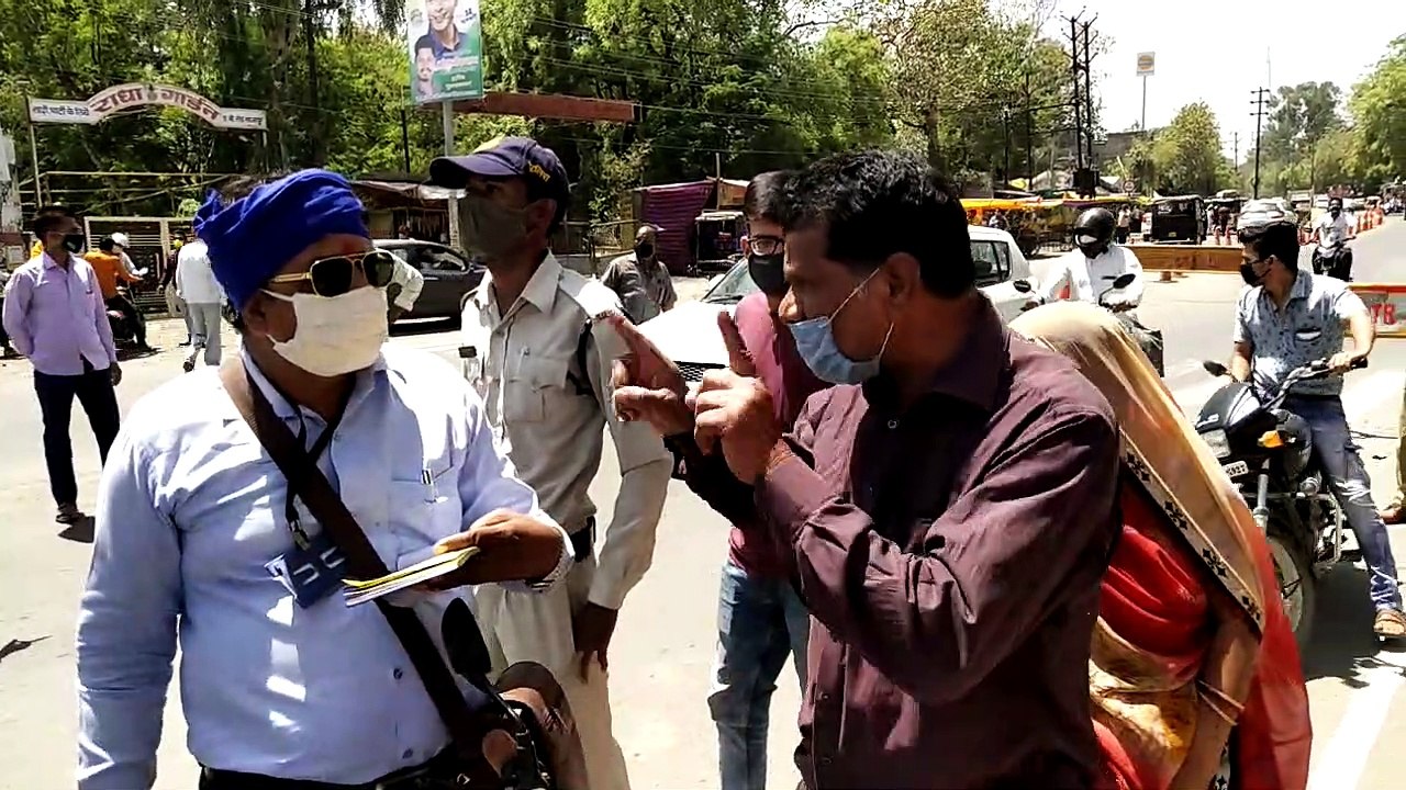 शाजापुर नगर में मास्क नहीं पहनने वालें 107 लोगो...