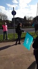 Louise Caffaro, an NEU rep