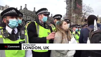 Londres : manifestation contre un projet de loi en lien avec la police