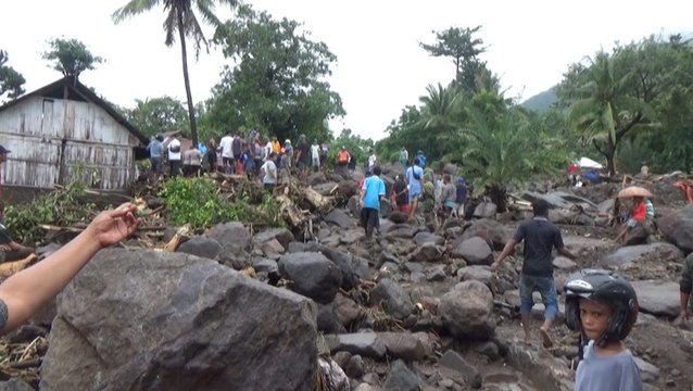 Dozens killed by floods and mudslides in Indonesia and Timor-Leste