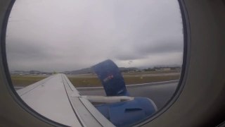 Airplane Engine Cover Flies Off During Takeoff