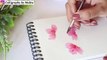How To Paint Easy And Quick Flower Bunch | Watercolor Florals | Easy Florals Painting Ideas