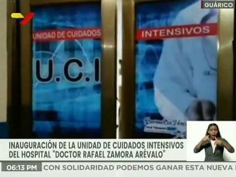 Inauguran Unidad de Cuidados Intensivos del hospital Doctor Rafael Zamora Arévalo en Guárico