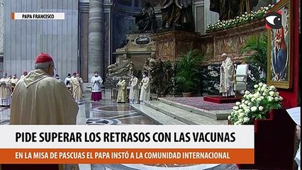 Francisco pidió que se superen los retrasos en la distribución de las vacunas contra el Covid y se compartan con los países pobres