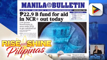 HEADLINES: P22.9-B na pondo para sa 'ayuda,' nakatakdang i-release ng Bureau of Treasury ngayong araw